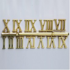 Bulk Lot - 1-12 Gold Roman Numbers - 25pieces